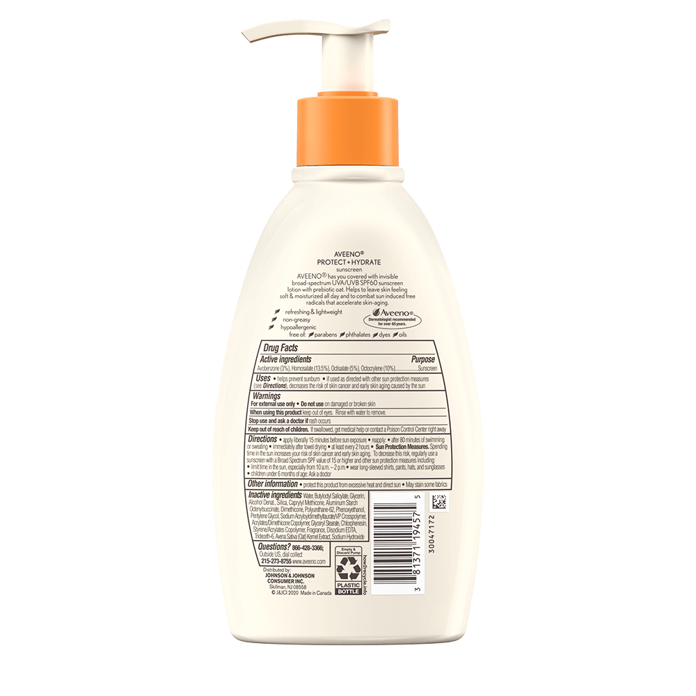 AVEENO® PROTECT + HYDRATE SUNSCREEN BROAD SPECTRUM BODY LOTION SPF 60
