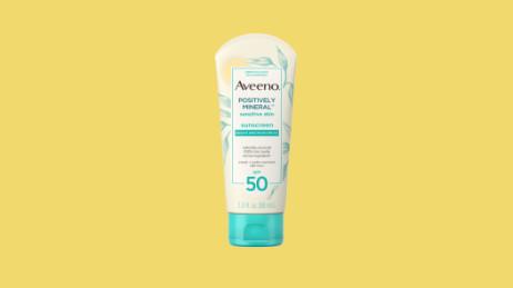 AVEENO® POSITIVELY MINERAL™ Sensitive Skin Sunscreen Broad Spectrum SPF 50